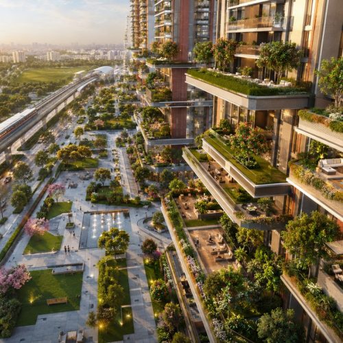 Max Estate 361 The Terraces premium towers wellness focused design on Dwarka Expressway - SS Estate Analytica